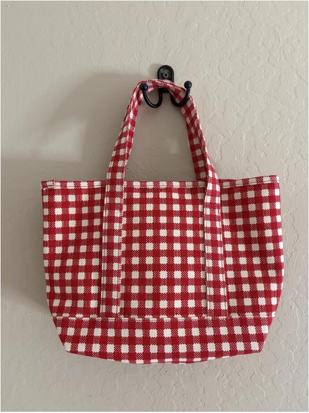 Old Navy x Disney Americana Red Canvas Tote Bag with Disney Patch - Picture 2 of 8